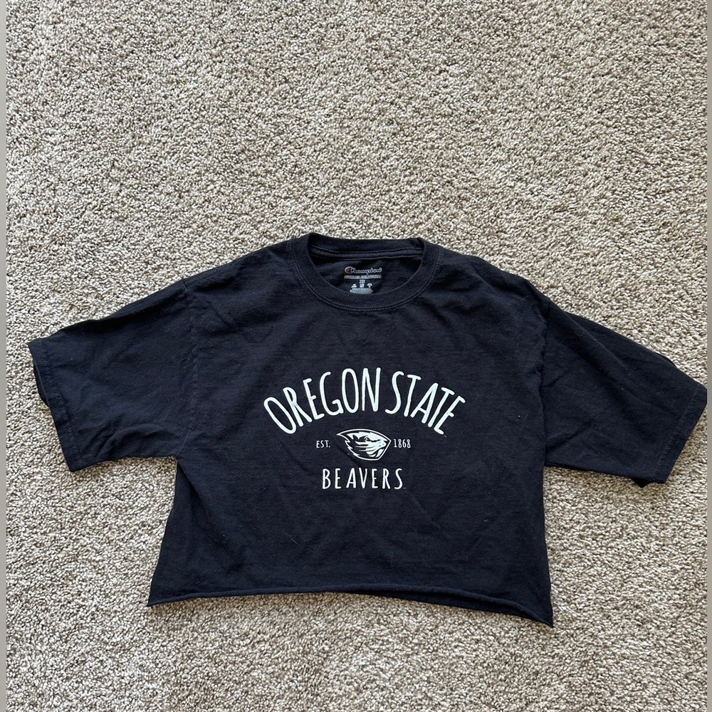 XS Champion Oregon State crop top💛